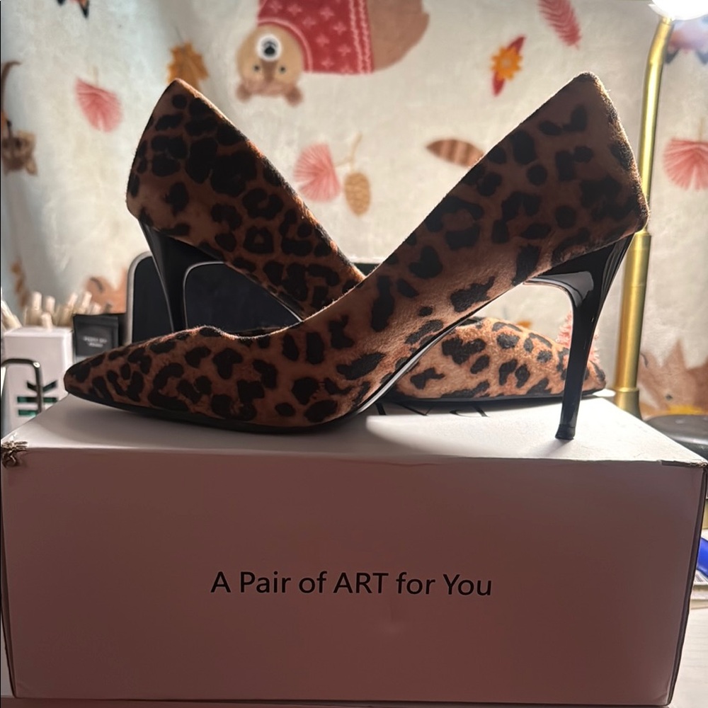 Leopard Print Stiletto Pumps